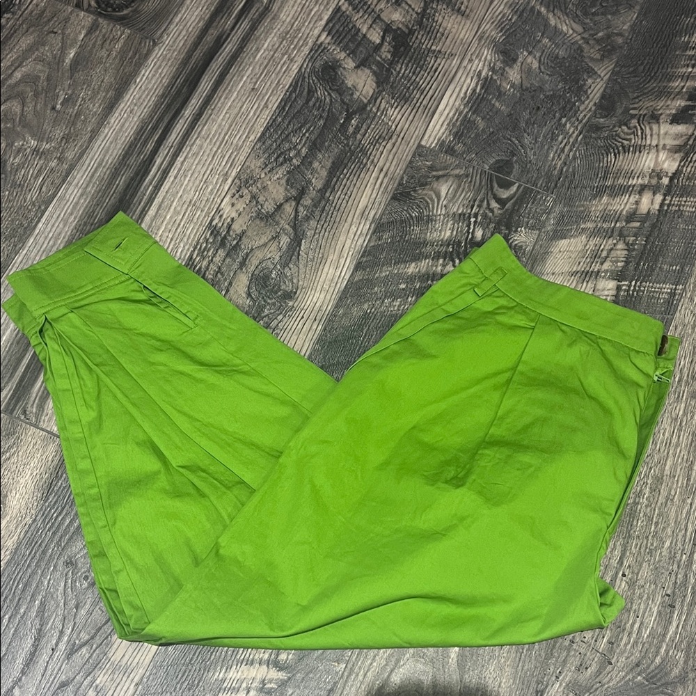 Free People Bright Green Chinos
